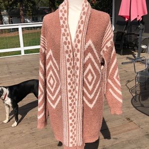 Blue B Brown and Cream Cardigan